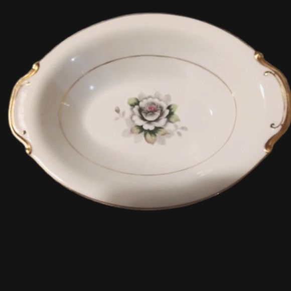 Vintage Rare White Flower, Gold Trim, Noritake Kutani Serving Dish - Picture 1 of 3